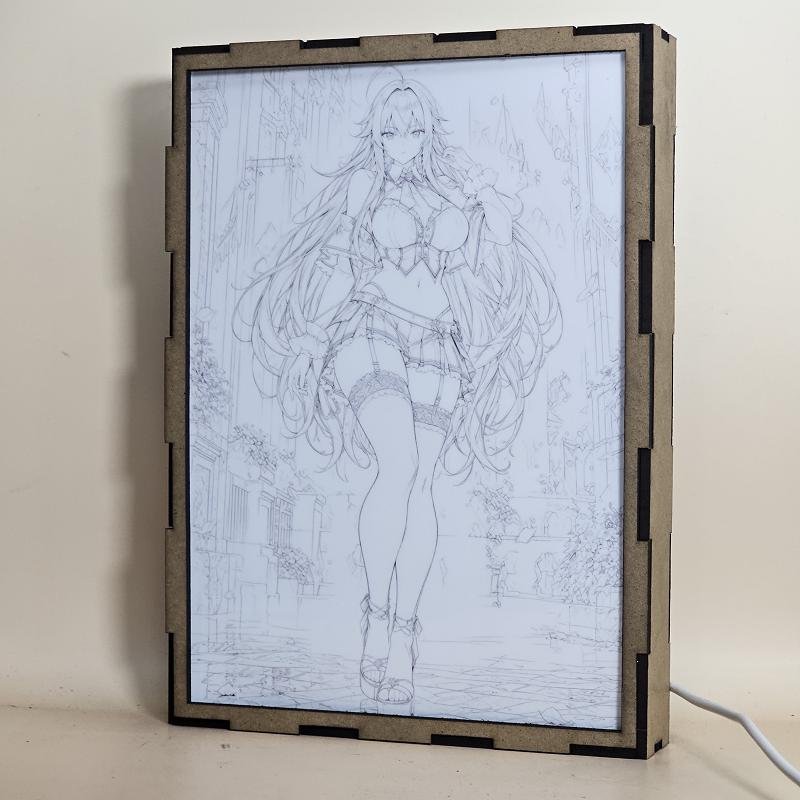 Lámpara LED Rias Gremory High School DxD – Castillo Gótico - lámpara apagada