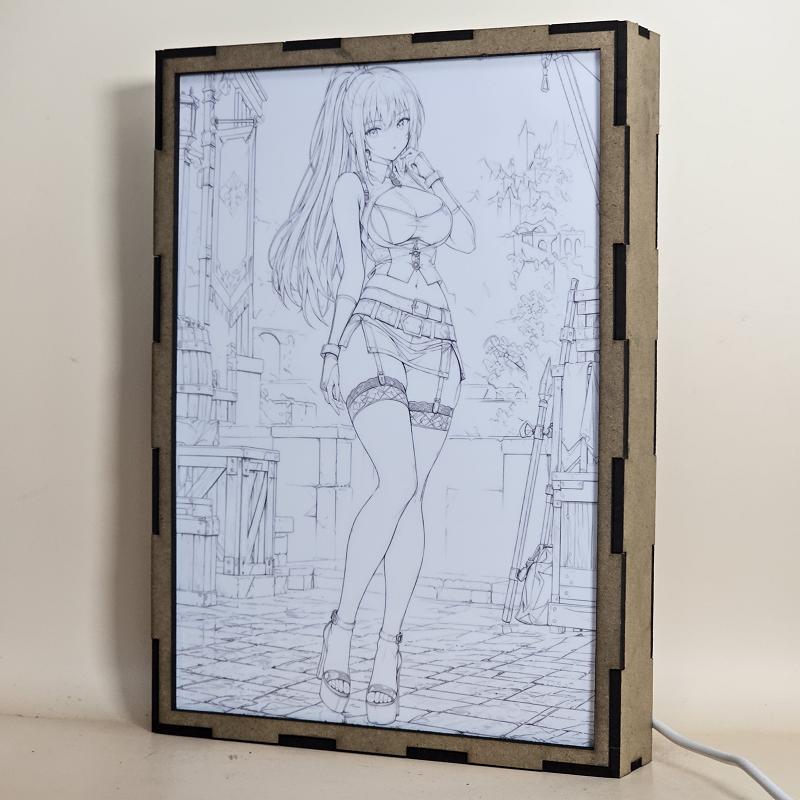 Lámpara LED Shizuku Yaegashi Arifureta – Ciudad del Castillo - lámpara apagada