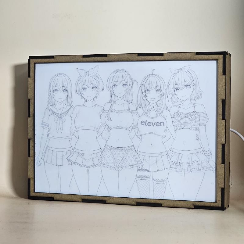 Lámpara LED Rent-A-Girlfriend - Chizuru, Mami, Ruka, Mini y Sumi Unidas - imagen de galería