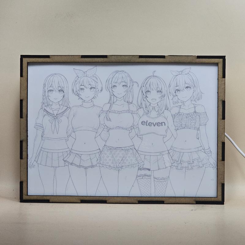 Lámpara LED Rent-A-Girlfriend - Chizuru, Mami, Ruka, Mini y Sumi Unidas - imagen de galería