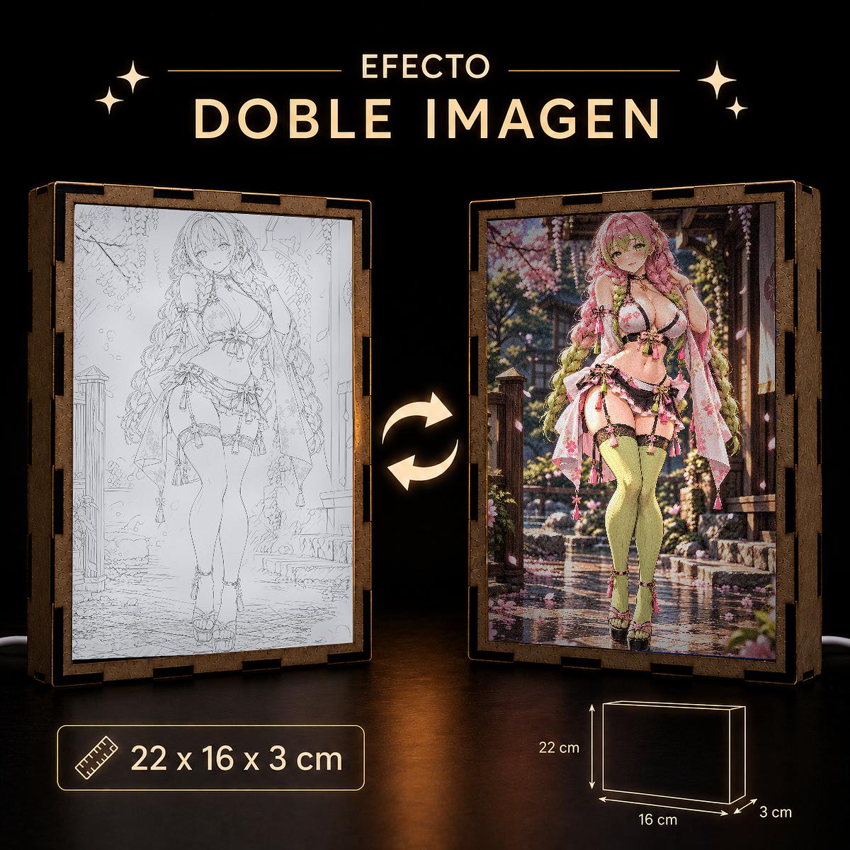 Lámpara LED Mitsuri Kanroji Demon Slayer – Jardín japonés - producto AnimeWaifu