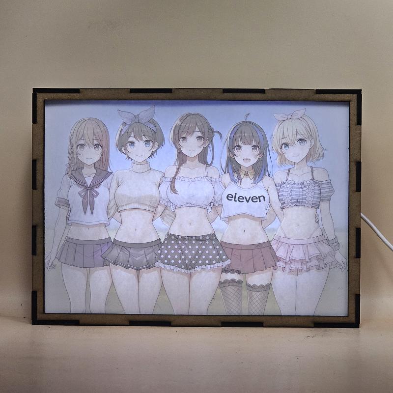 Lámpara LED Rent-A-Girlfriend - Chizuru, Mami, Ruka, Mini y Sumi Unidas - imagen de galería