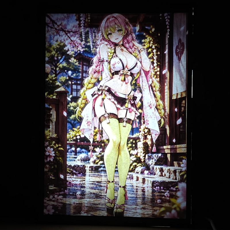 Lámpara LED Mitsuri Kanroji Demon Slayer – Jardín japonés - lámpara encendida