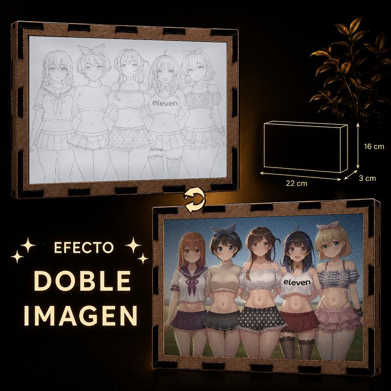 Lámpara LED Rent-A-Girlfriend - Chizuru, Mami, Ruka, Mini y Sumi Unidas - producto AnimeWaifu