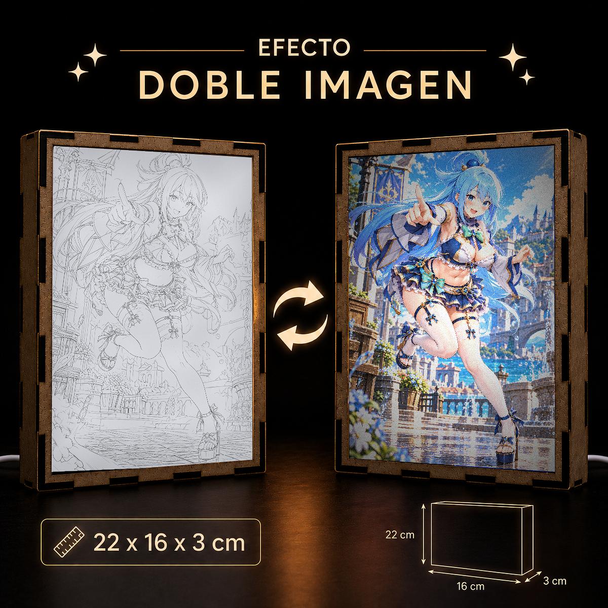 Lámpara LED Aqua - Konosuba - Fuente del Castillo - producto AnimeWaifu
