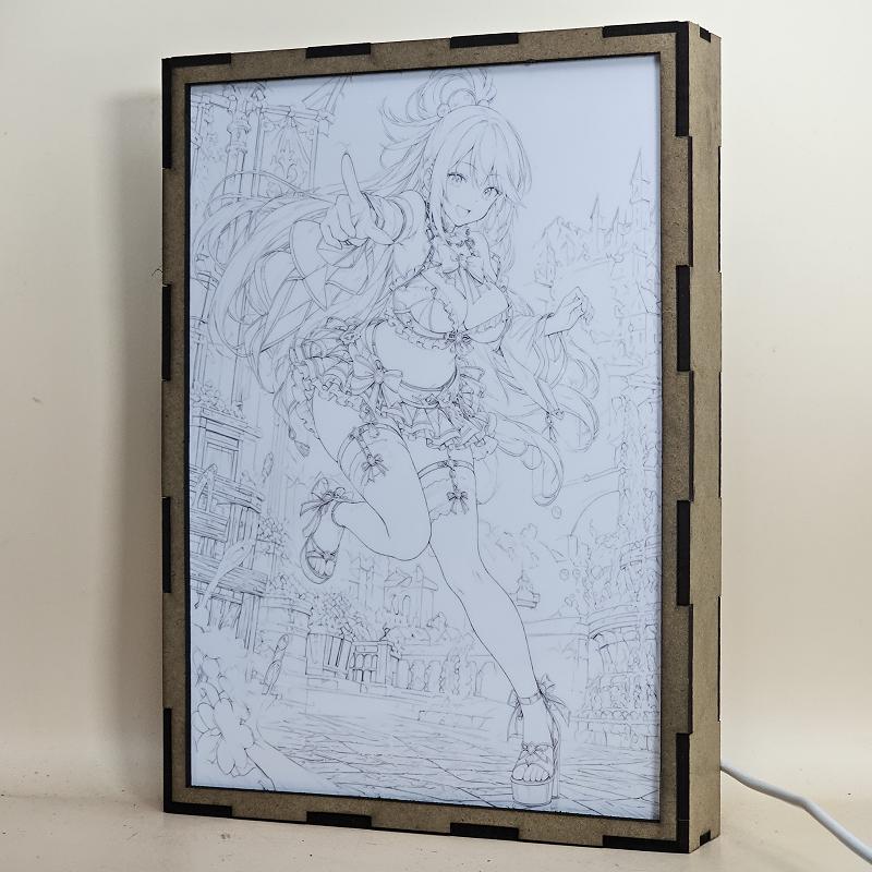 Lámpara LED Aqua - Konosuba - Fuente del Castillo - lámpara apagada