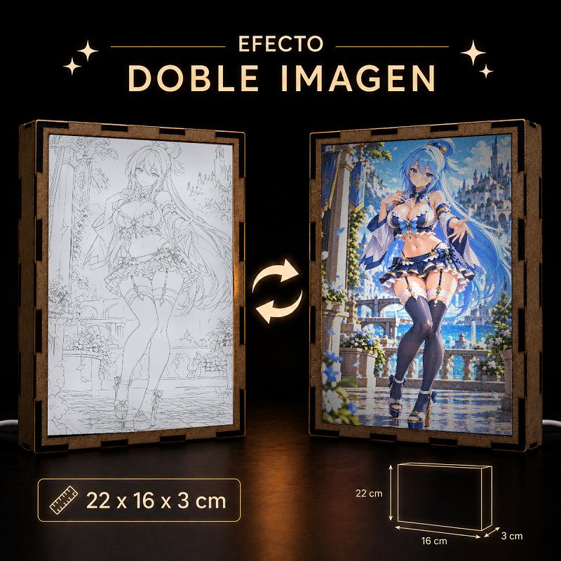 Lámpara LED Aqua - KonoSuba - Palacio Azul - producto AnimeWaifu