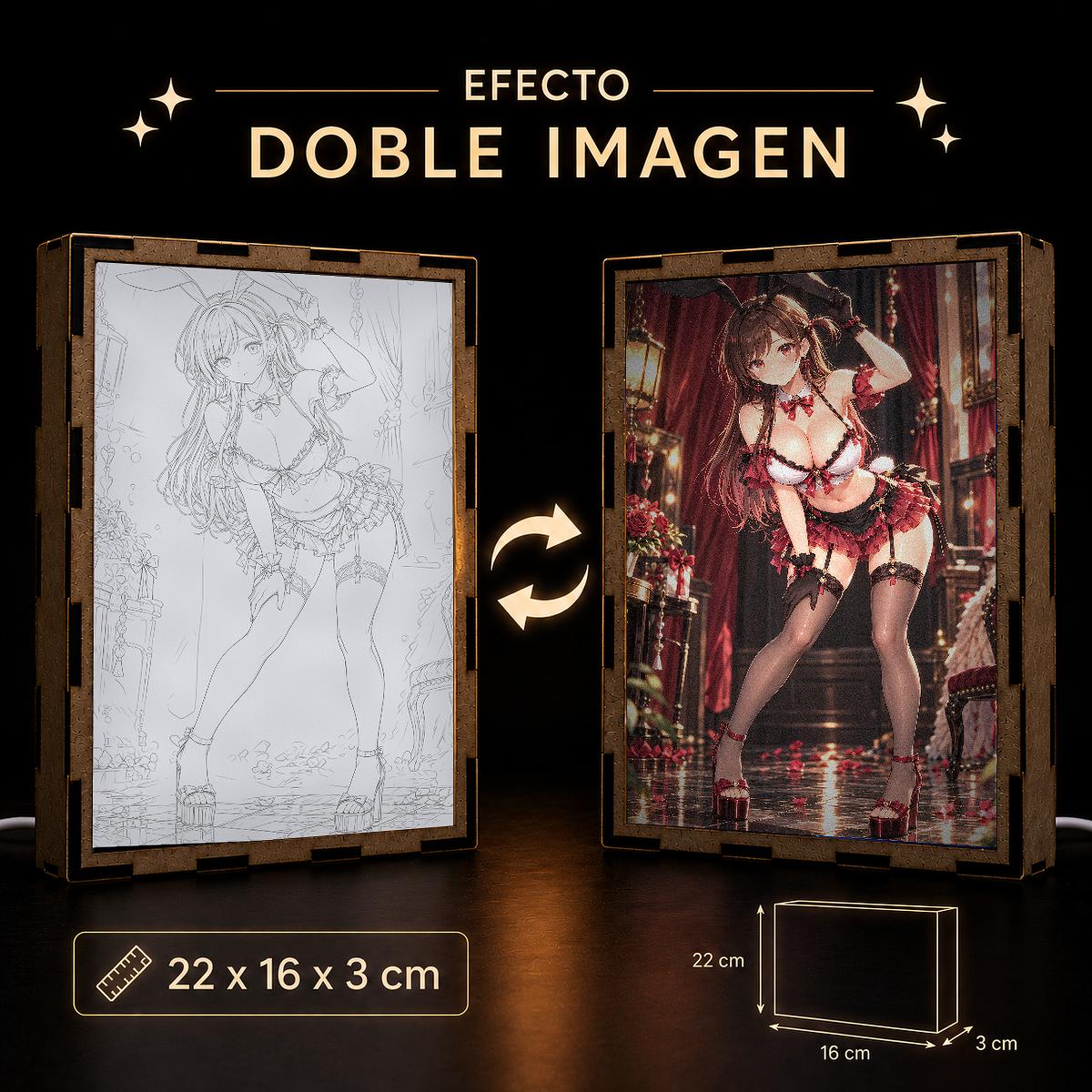 Lámpara LED Chizuru Ichinose - Rent-A-Girlfriend - Bunny Carmesí - producto AnimeWaifu