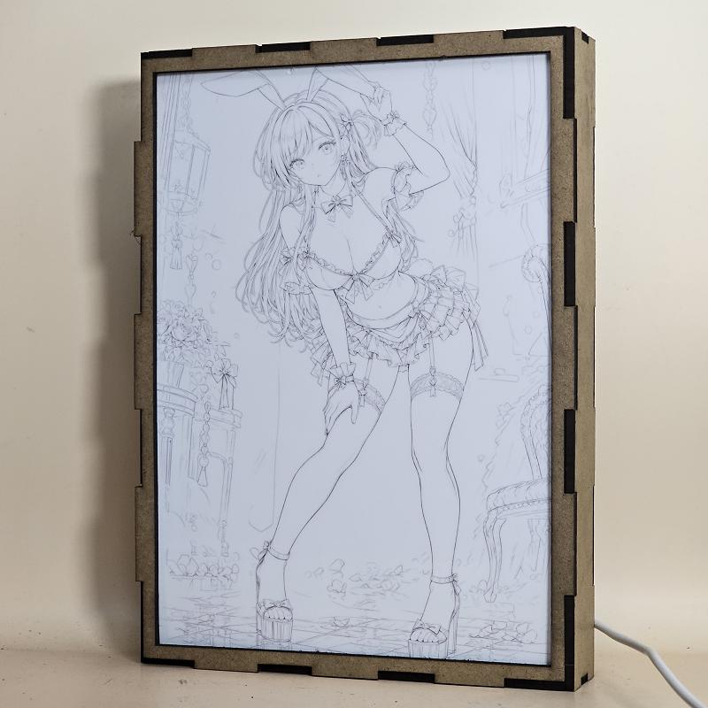 Lámpara LED Chizuru Ichinose - Rent-A-Girlfriend - Bunny Carmesí - lámpara apagada