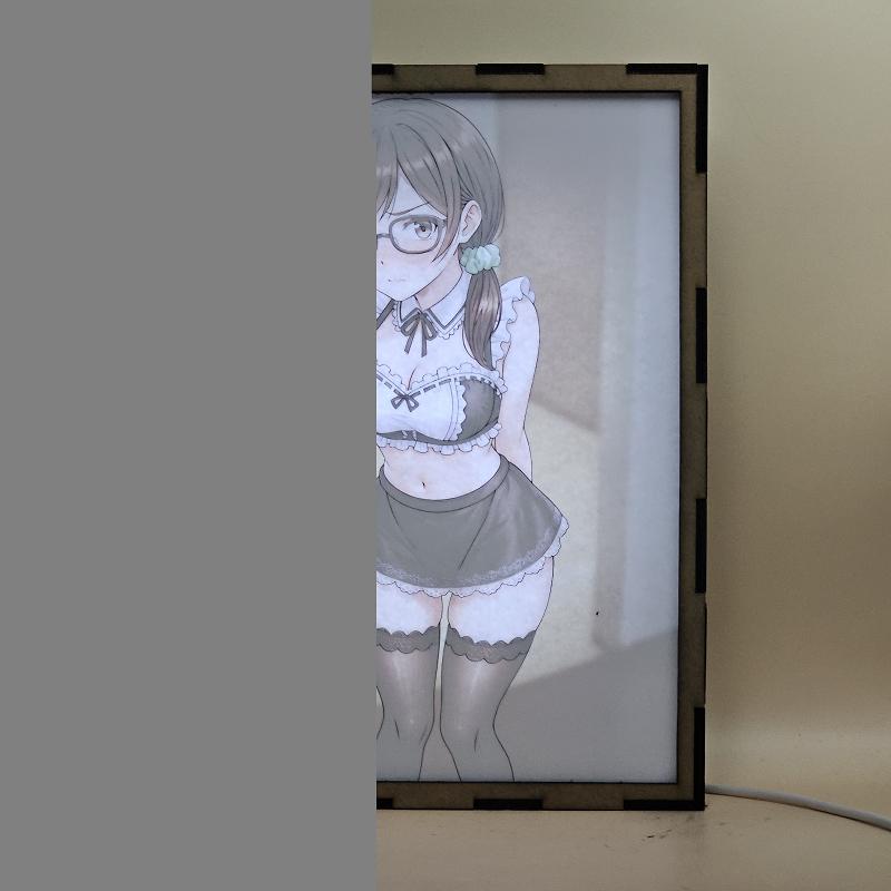 Lámpara LED Chizuru Mizuhara Maid Sonrojada - Rent-A-Girlfriend - imagen de galería