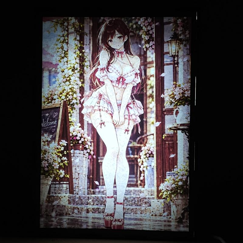 Lámpara LED Chizuru Ichinose - Rent-A-Girlfriend - Jardín Floral - lámpara encendida