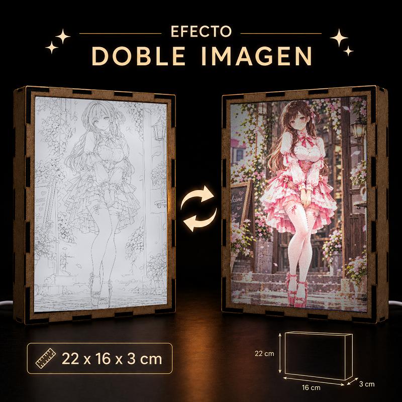 Lámpara LED Chizuru Ichinose - Rent-A-Girlfriend - Jardín Rosa - producto AnimeWaifu