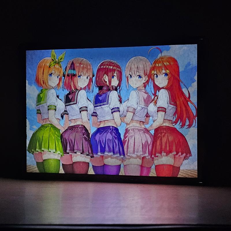 Lámpara LED de Las Quintillizas Nakano – Efecto Doble Imagen - imagen de galería
