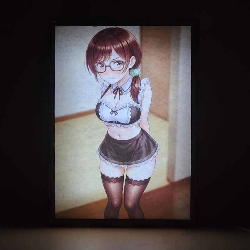 Lámpara LED Chizuru Mizuhara Maid Sonrojada - Rent-A-Girlfriend - imagen de galería
