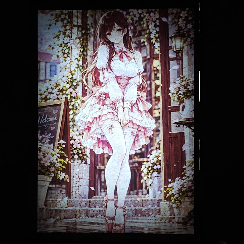Lámpara LED Chizuru Ichinose - Rent-A-Girlfriend - Jardín Rosa - lámpara encendida