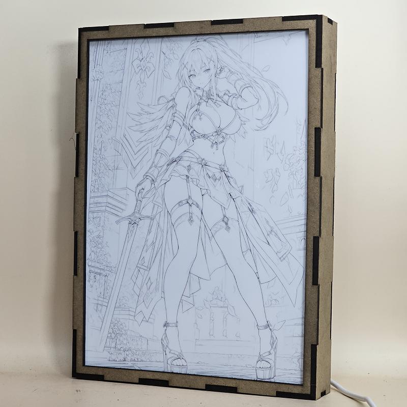 Lámpara LED Darkness - Konosuba - Caballera del Castillo - lámpara apagada