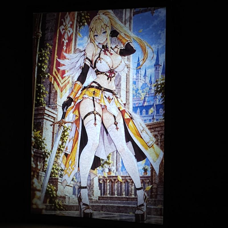 Lámpara LED Darkness - Konosuba - Caballera del Castillo - lámpara encendida