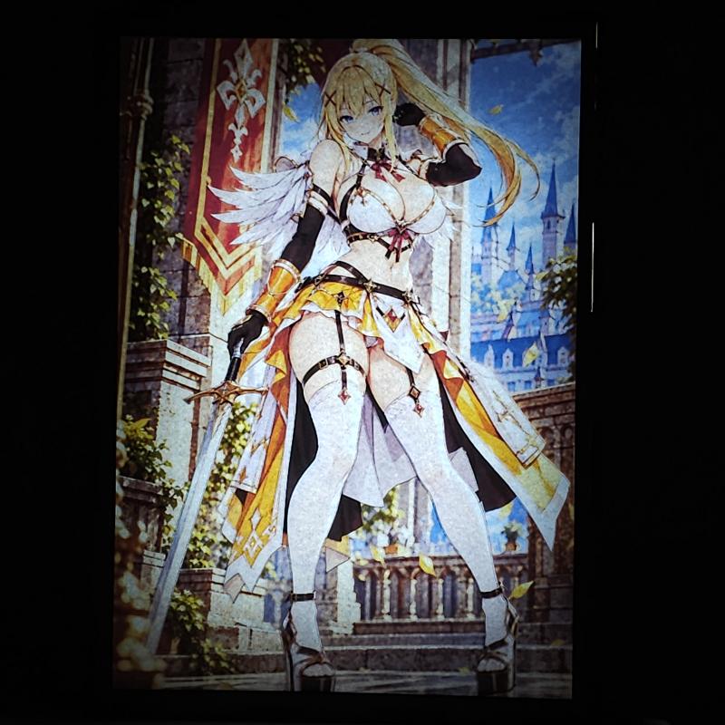 Lámpara LED Darkness - Konosuba - Caballera del Castillo - lámpara encendida