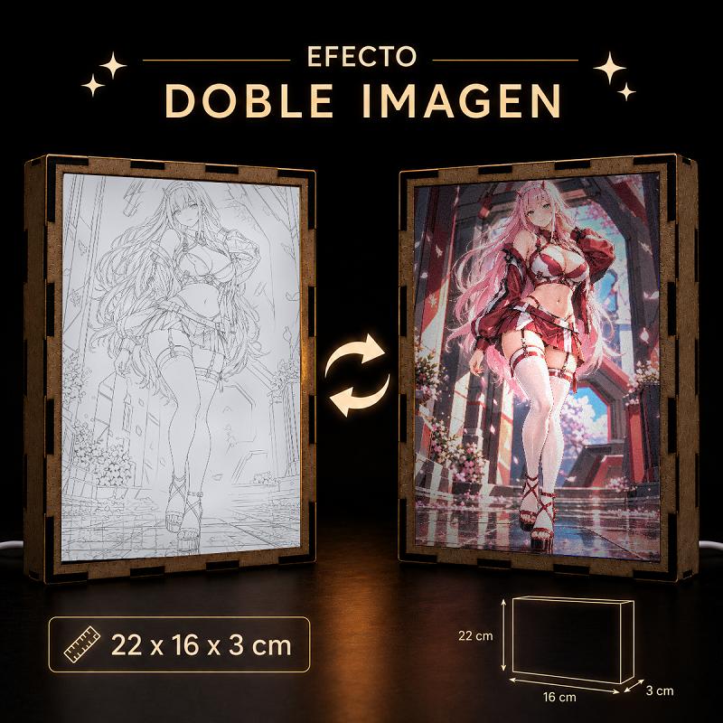Lámpara LED Zero Two - Darling in the Franxx - Jardín Carmesí - producto AnimeWaifu