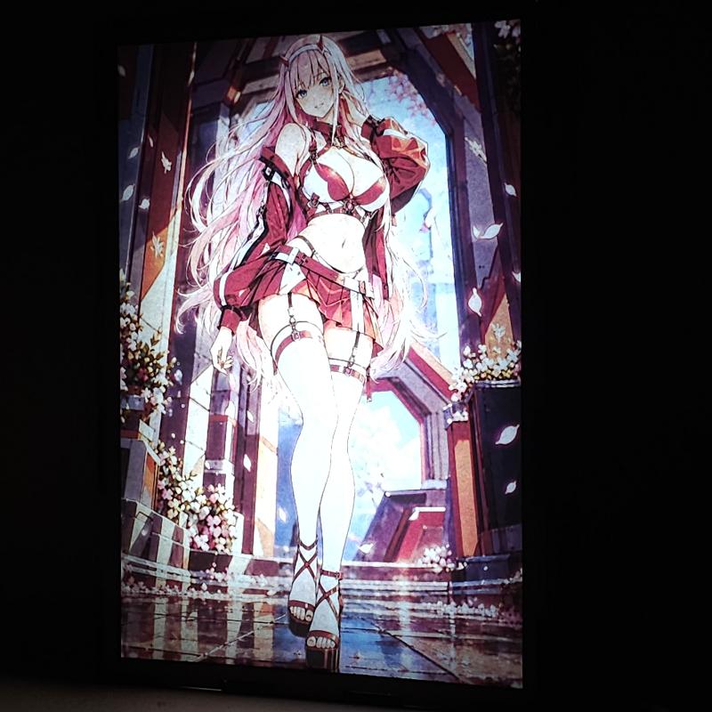 Lámpara LED Zero Two - Darling in the Franxx - Jardín Carmesí - lámpara encendida