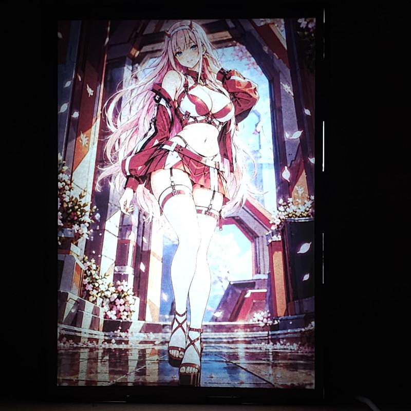 Lámpara LED Zero Two - Darling in the Franxx - Jardín Carmesí - lámpara encendida