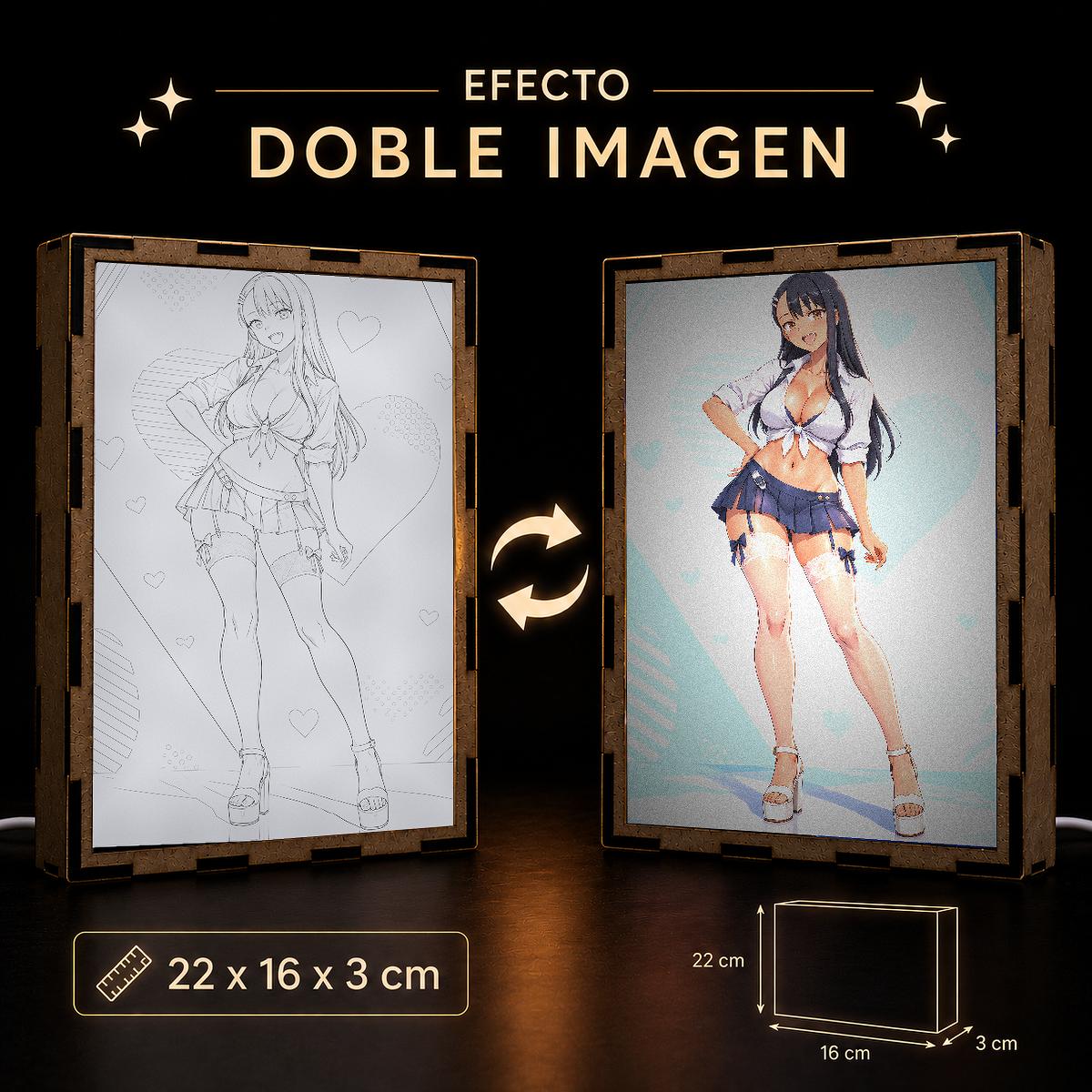Lámpara LED Hayase Nagatoro – Nagatoro – Corazones Azules - producto AnimeWaifu