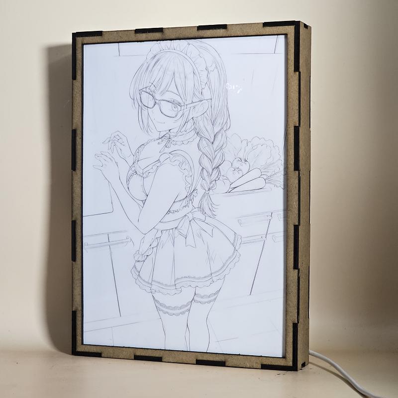 Lámpara LED Chizuru Mizuhara Maid Cocinando - Rent-A-Girlfriend - imagen de galería