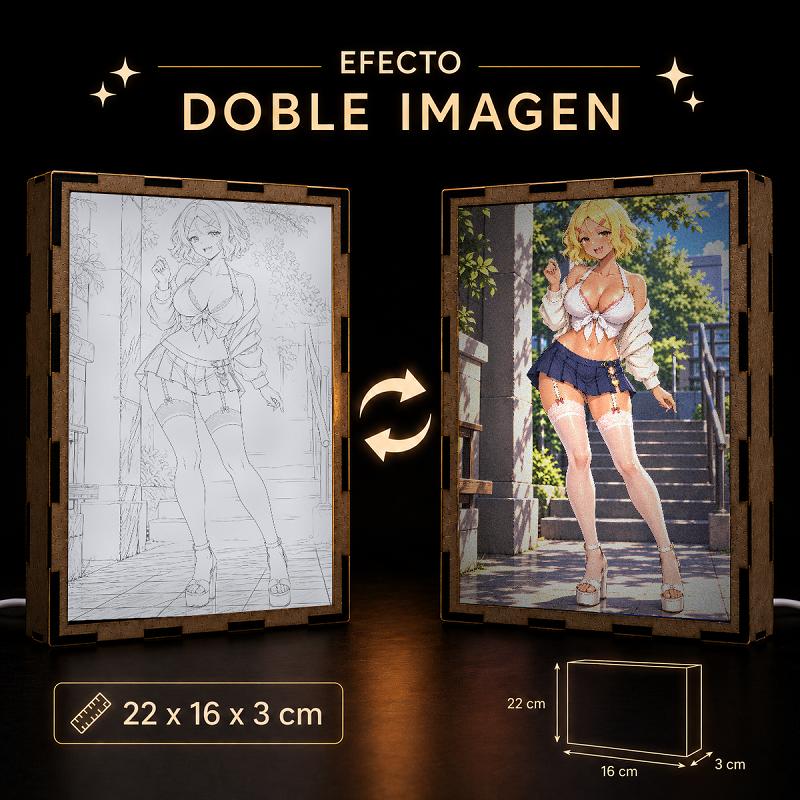 Lámpara LED Sakura – Nagatoro – Lazo Blanco en el Jardín - producto AnimeWaifu