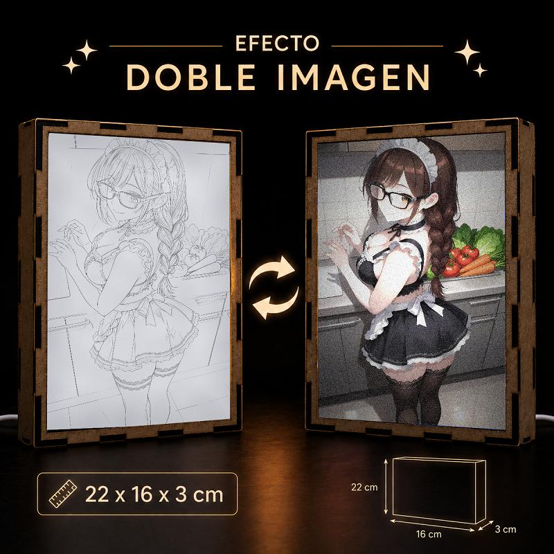 Lámpara LED Chizuru Mizuhara Maid Cocinando - Rent-A-Girlfriend - producto AnimeWaifu