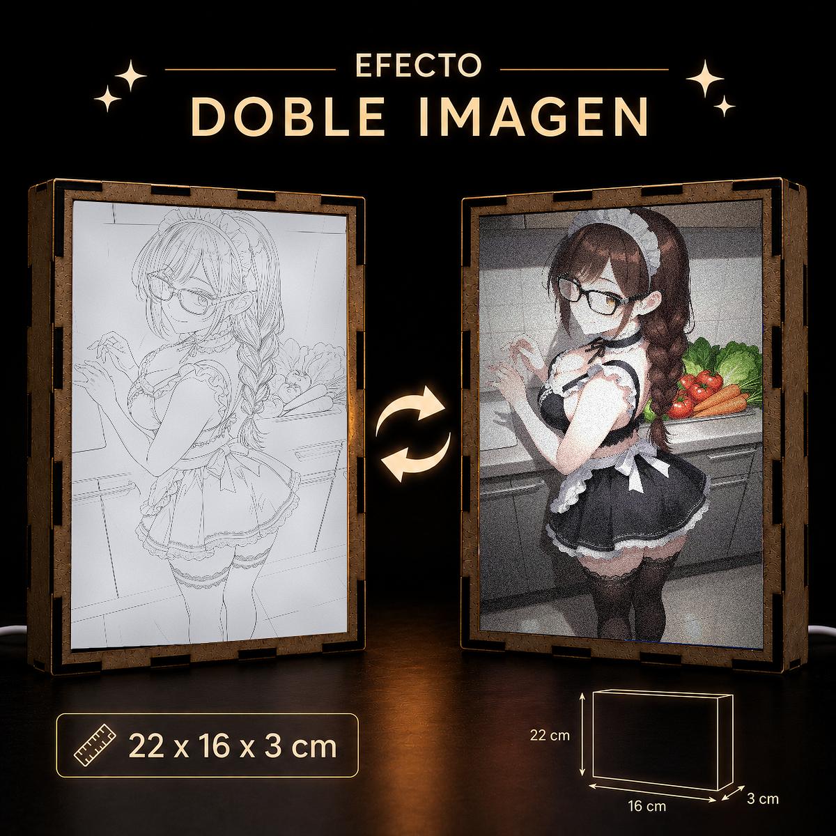 Lámpara LED Chizuru Mizuhara Maid Cocinando - Rent-A-Girlfriend - producto AnimeWaifu