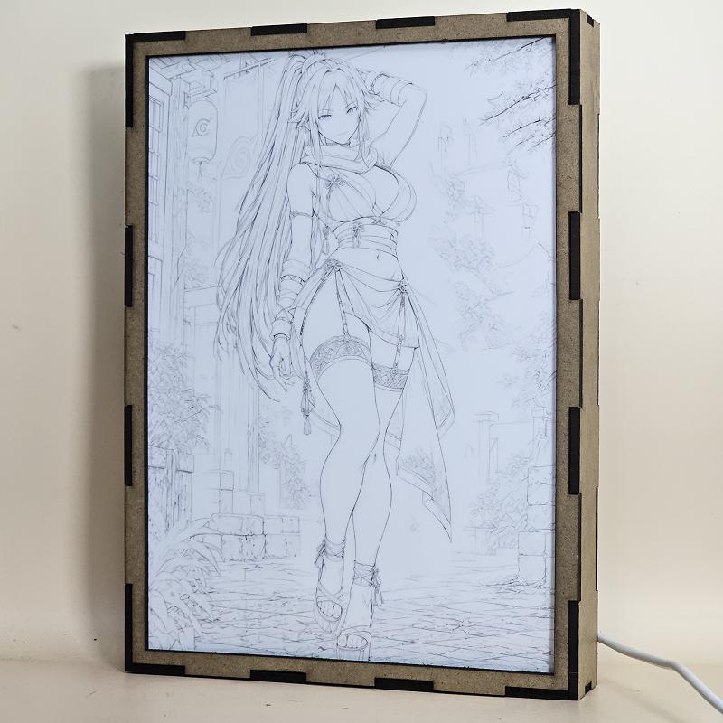 Lámpara LED Yoruichi Shihouin - Bleach - Aldea de Otoño - lámpara apagada