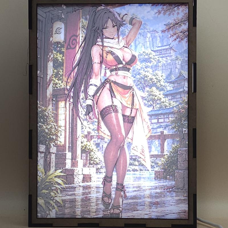 Lámpara LED Yoruichi Shihouin - Bleach - Aldea de Otoño - lámpara encendida con luz ambiente