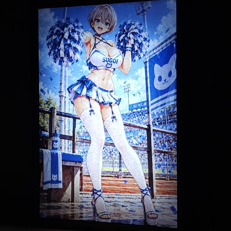 Lámpara LED Hana Uzaki – ¡Uzaki-chan quiere jugar! – Animadora en estadio - lámpara encendida