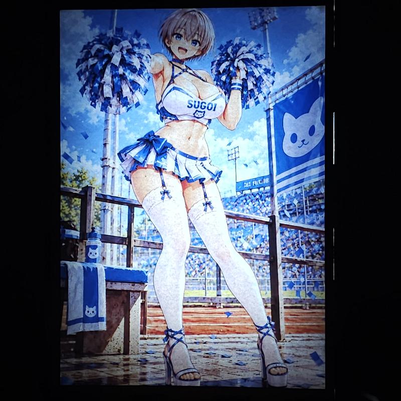 Lámpara LED Hana Uzaki – ¡Uzaki-chan quiere jugar! – Animadora en estadio - lámpara encendida