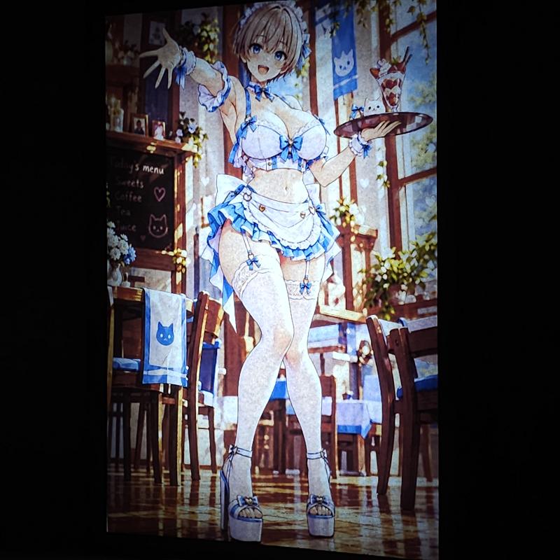 Lámpara LED Hana Uzaki – ¡Uzaki-chan quiere jugar! – Camarera de cafetería - lámpara encendida
