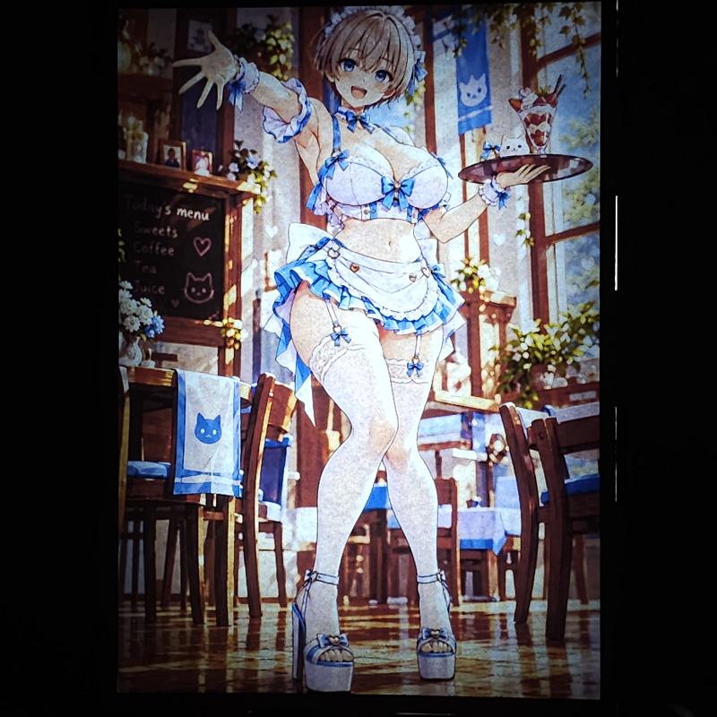Lámpara LED Hana Uzaki – ¡Uzaki-chan quiere jugar! – Camarera de cafetería - lámpara encendida