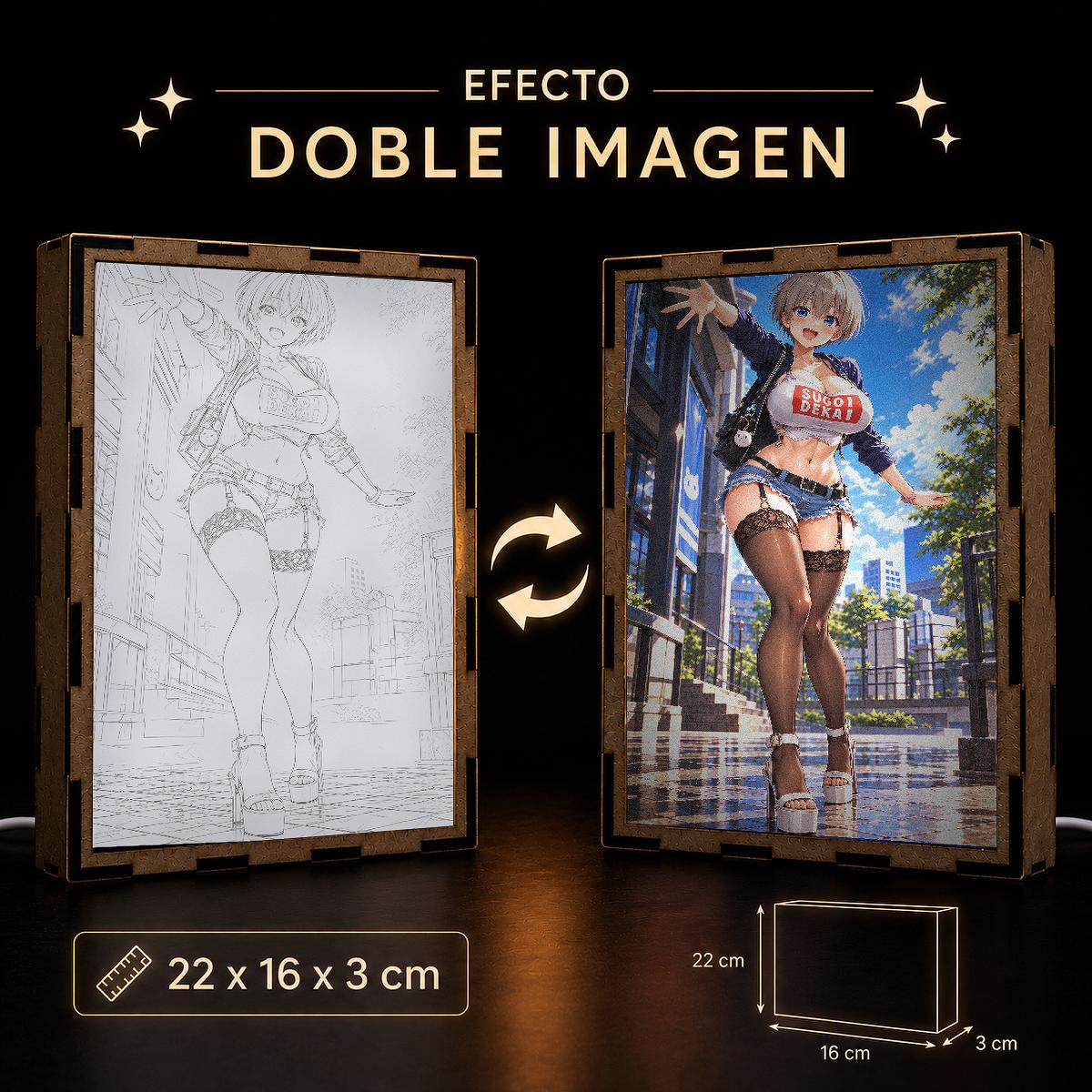 Lámpara LED Hana Uzaki – Uzaki-chan – Sugoi Dekai en la ciudad - producto AnimeWaifu