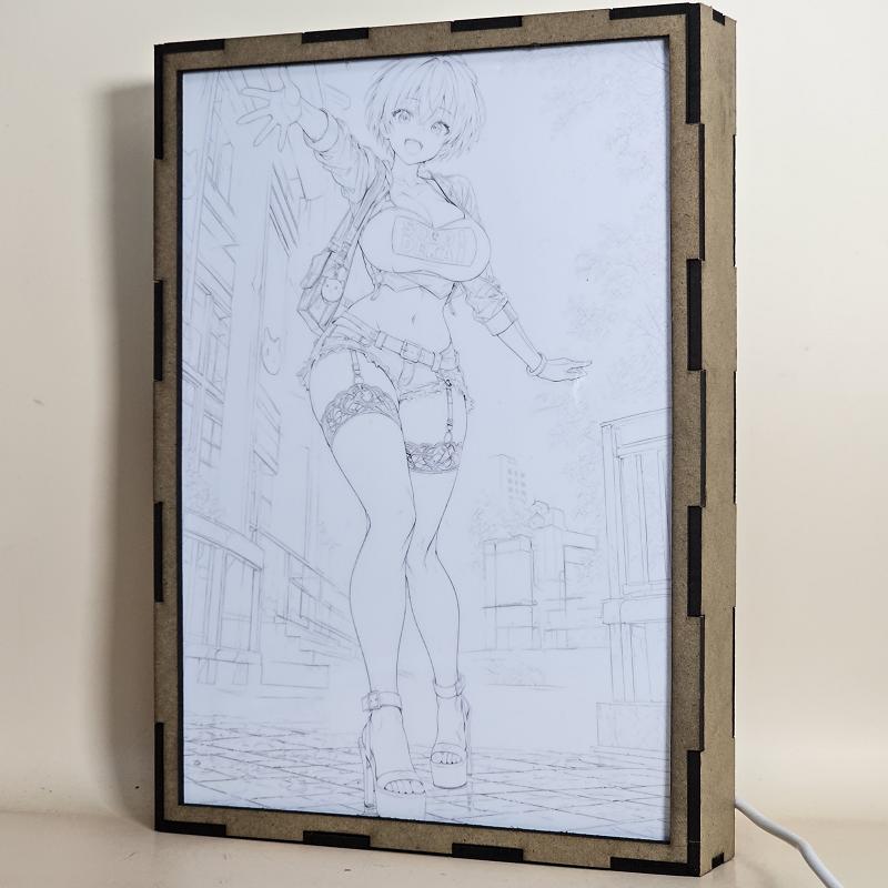 Lámpara LED Hana Uzaki – Uzaki-chan – Sugoi Dekai en la ciudad - lámpara apagada
