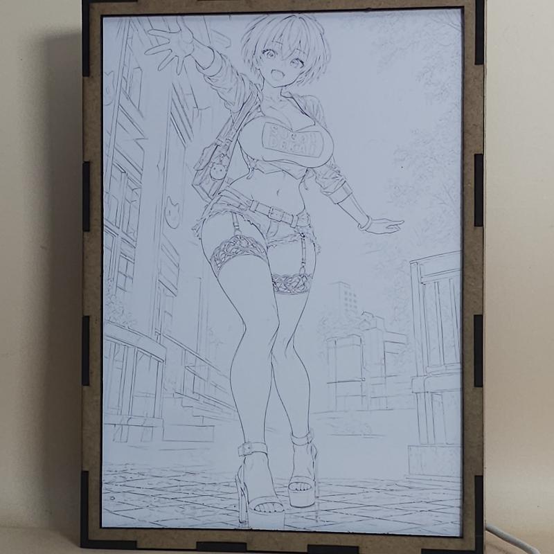 Lámpara LED Hana Uzaki – Uzaki-chan – Sugoi Dekai en la ciudad - lámpara apagada