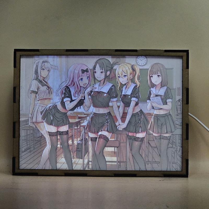 Lámpara LED Kaguya-sama - Kaguya, Miko, Chika, Ai y Kei - imagen de galería