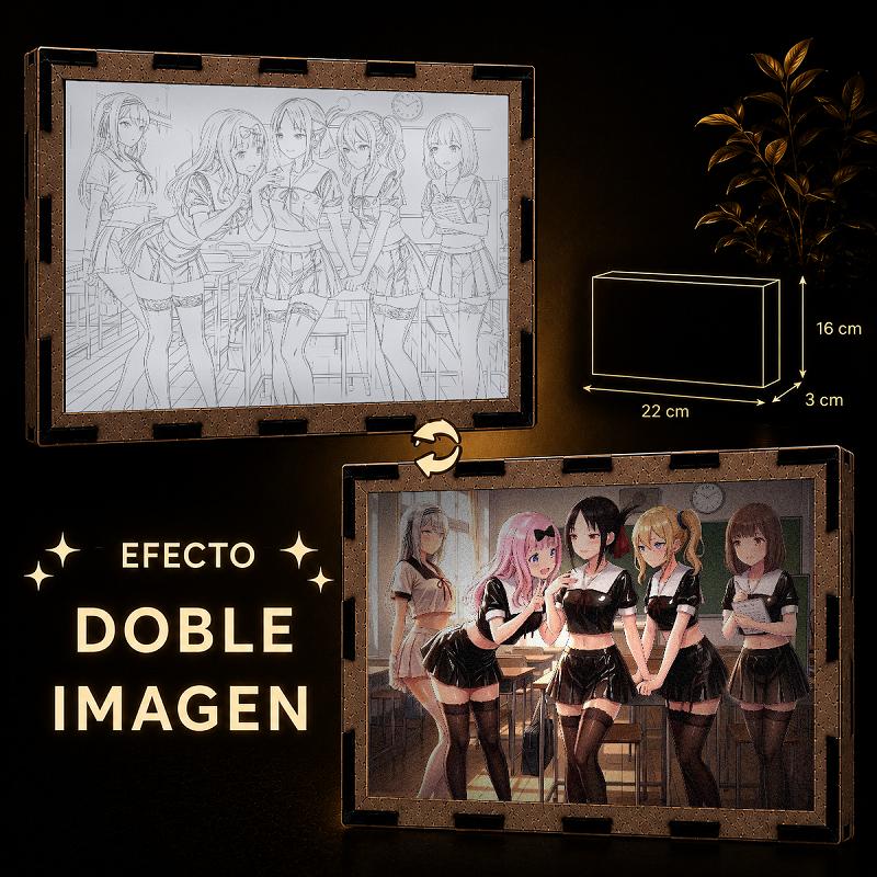 Lámpara LED Kaguya-sama - Kaguya, Miko, Chika, Ai y Kei - producto AnimeWaifu