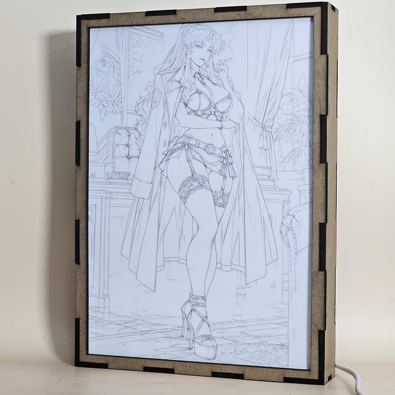 Lámpara LED Balalaika - Black Lagoon - Despacho nocturno - lámpara apagada
