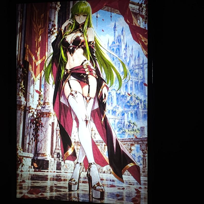 Lámpara LED C.C. - Code Geass - Palacio de rosas - lámpara encendida