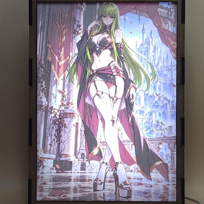 Lámpara LED C.C. - Code Geass - Palacio de rosas - lámpara encendida con luz ambiente