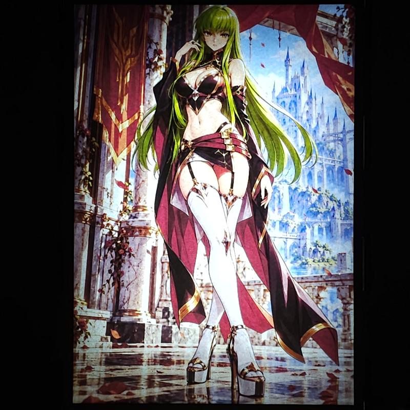 Lámpara LED C.C. - Code Geass - Palacio de rosas - lámpara encendida