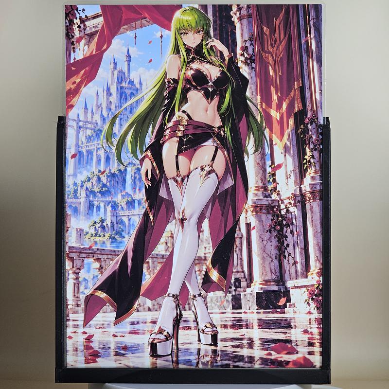 Expositor 3D C.C. Code Geass - Castillo y capa negra - lámpara apagada
