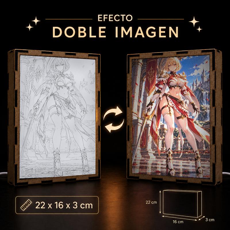 Lámpara LED Cha Hae-In - Solo Leveling - Guerrera del castillo - producto AnimeWaifu