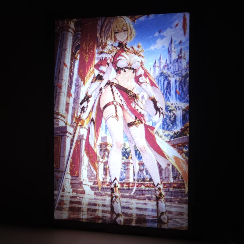 Lámpara LED Cha Hae-In - Solo Leveling - Guerrera del castillo - lámpara encendida