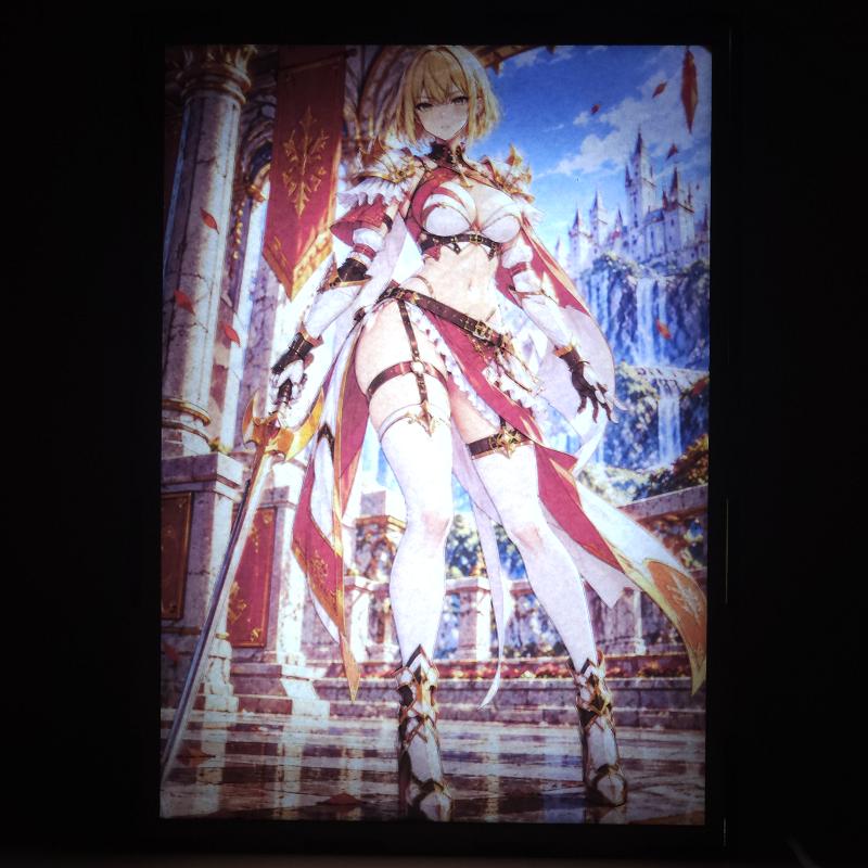 Lámpara LED Cha Hae-In - Solo Leveling - Guerrera del castillo - lámpara encendida