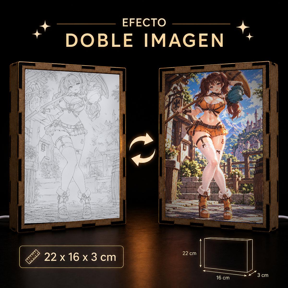 Lámpara LED Diane - Nanatsu no Taizai - Hacha en el pueblo - producto AnimeWaifu